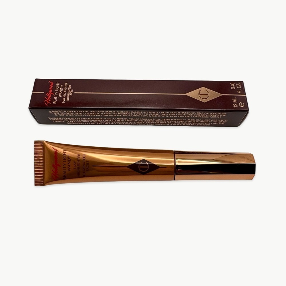 Charlotte Tilbury Beauty Highlighter Wand Spotlight 12ml Rose Gold Glow New - Picture 10 of 11